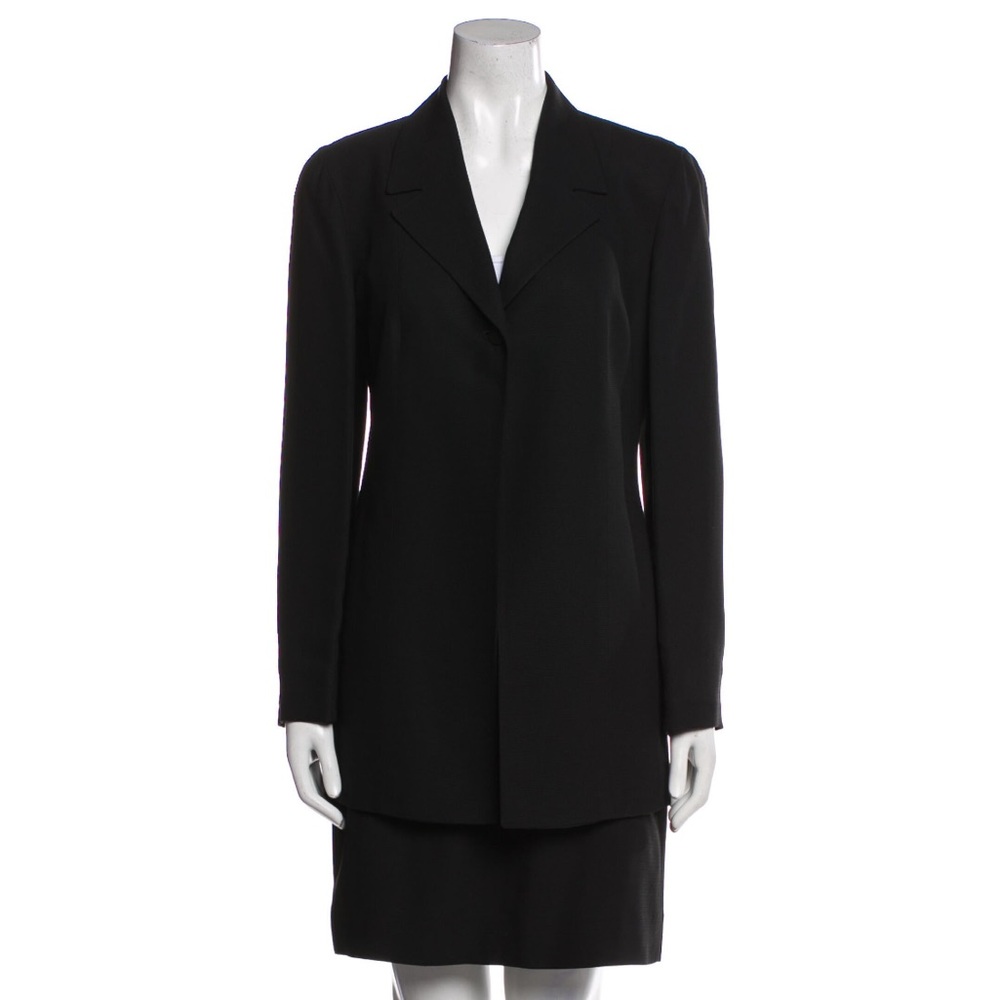 Donna Karen Navy Skirt Suit sz 8